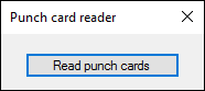 Punchcard reader
